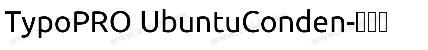 TypoPRO UbuntuConden字体转换